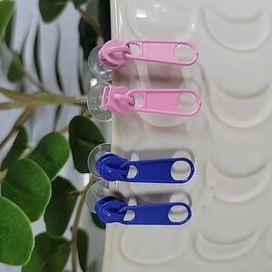 Zipper Stud Earrings, unisex